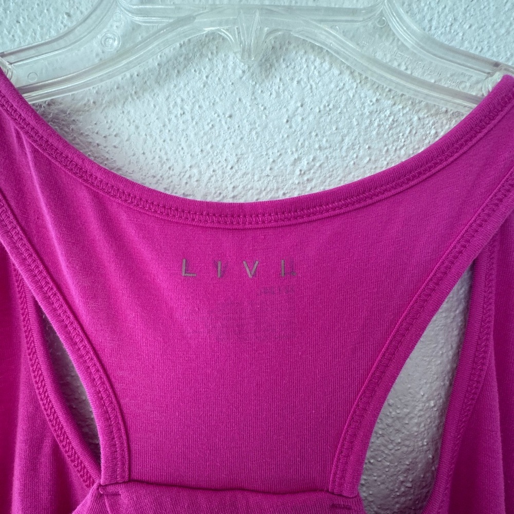 Livi Active Vibrant Pink Tank Top SZ 22 / 24L - Picture 10 of 12